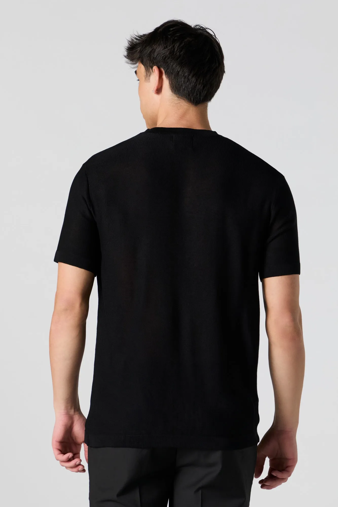 Solid Knit T-Shirt sold by Charlotte Russe product image thumbnail 5