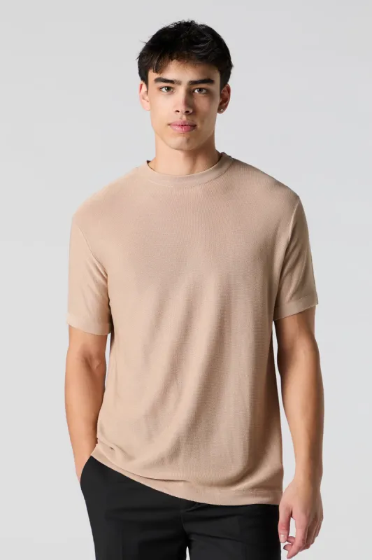 Solid Knit T-Shirt sold by Charlotte Russe