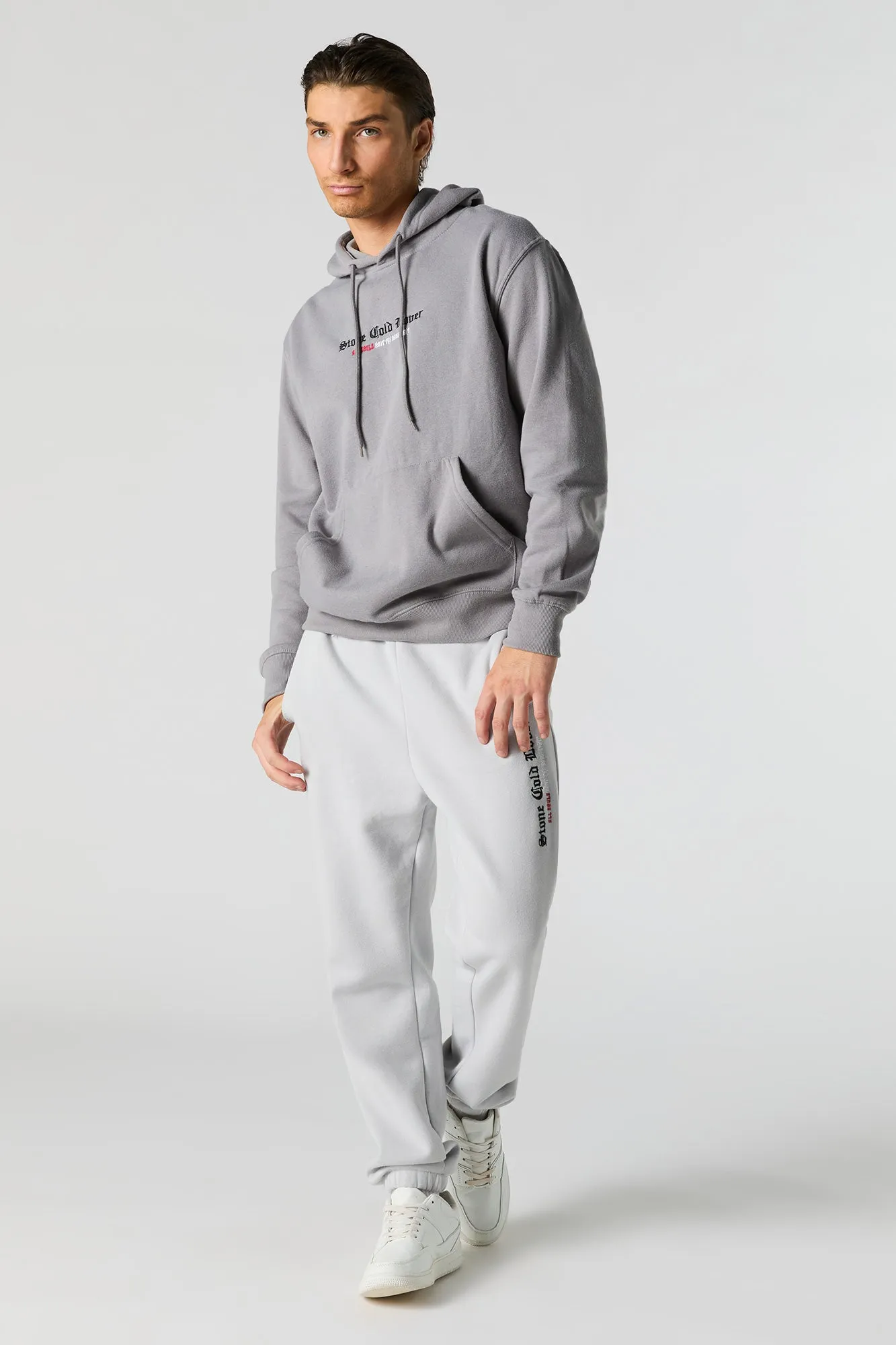 Stone Cold Lover Embroidered Fleece Hoodie sold by Charlotte Russe product image thumbnail 3