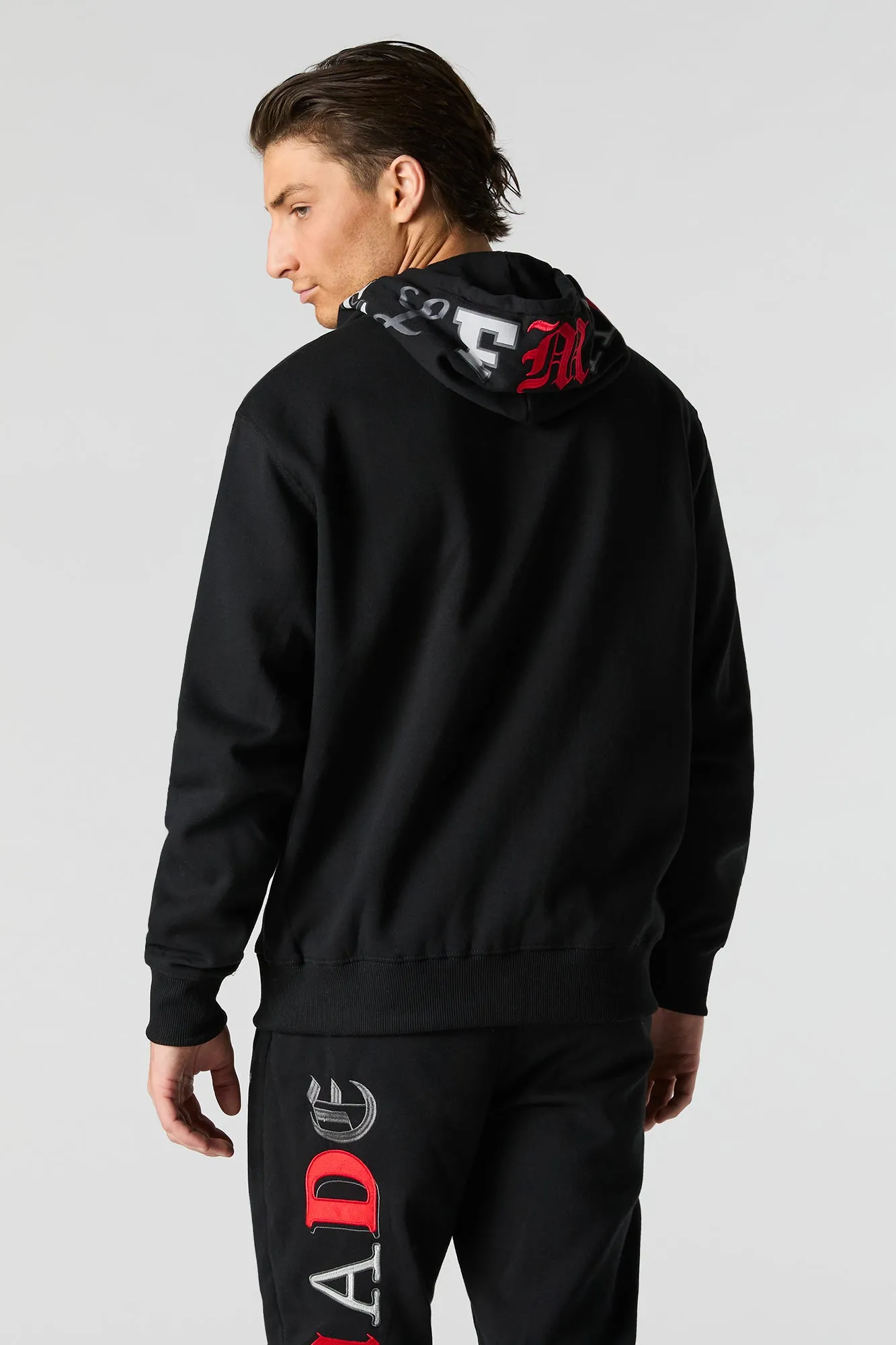 Self Made Legend Embroidered Fleece Hoodie sold by Charlotte Russe product image thumbnail 5