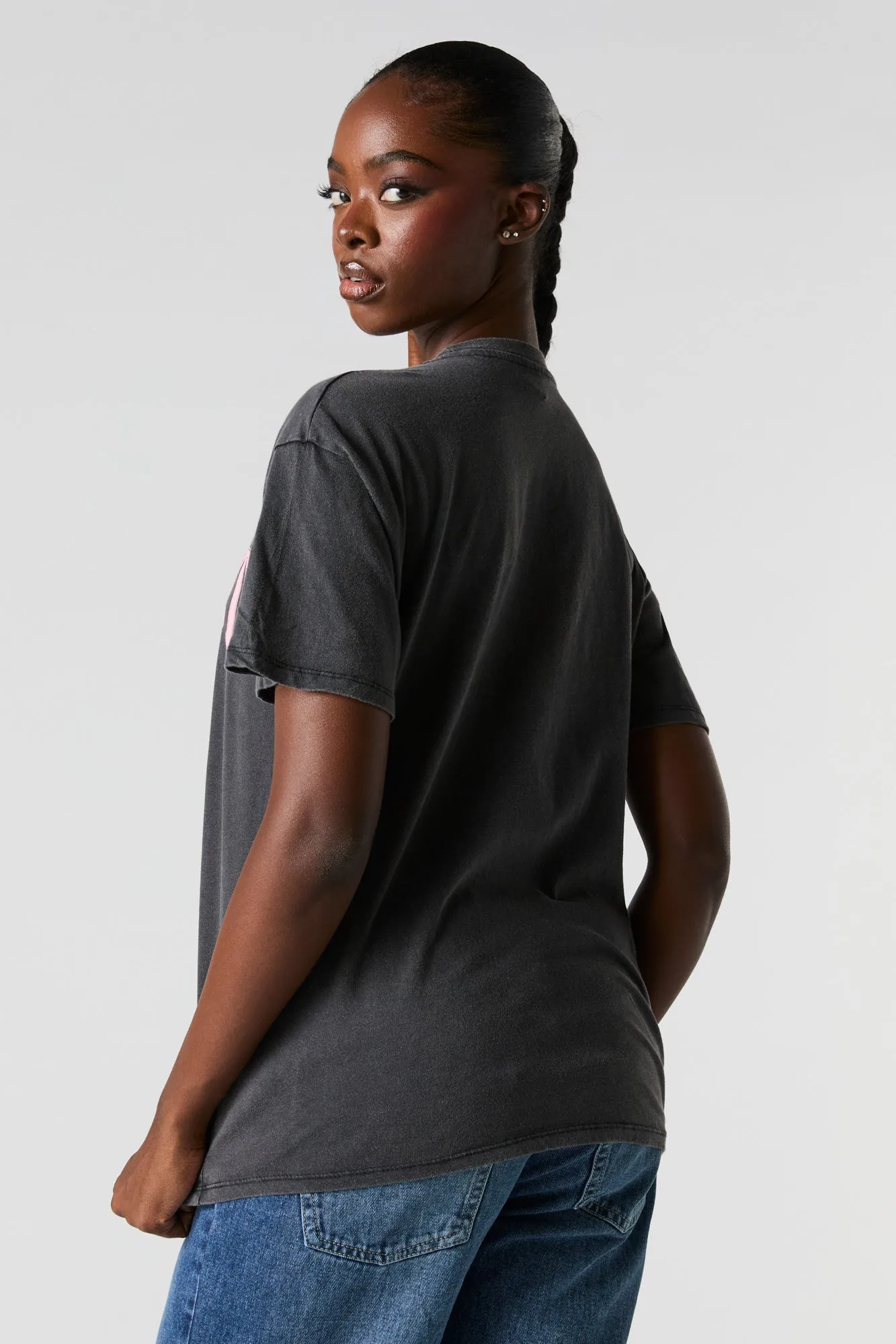 Newport Graphic Washed Boyfriend T-Shirt sold by Charlotte Russe product image thumbnail 2