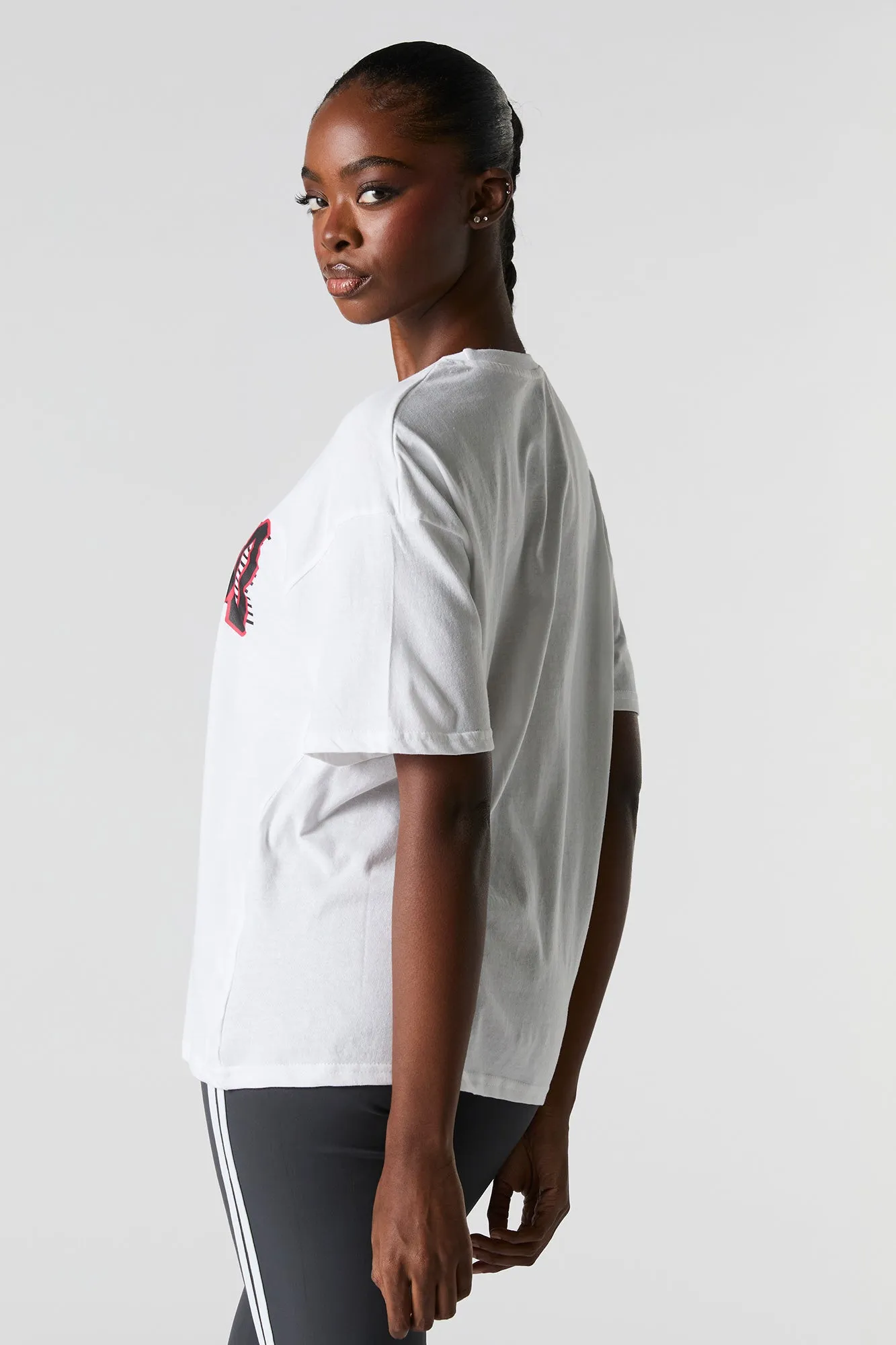Chicago Bulls Graphic Boyfriend T-Shirt sold by Charlotte Russe product image thumbnail 2