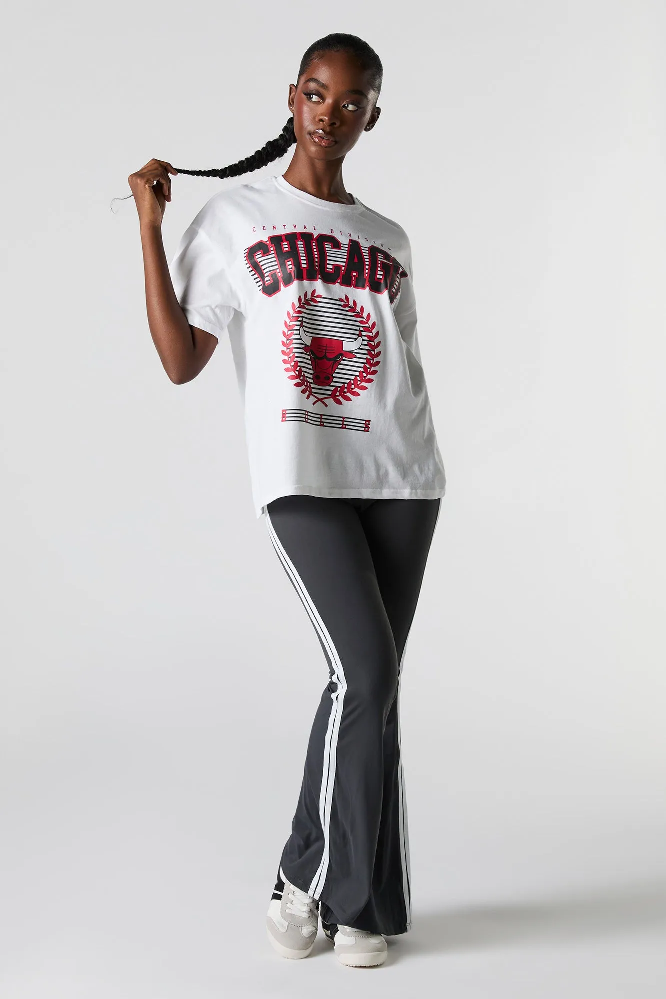 Chicago Bulls Graphic Boyfriend T-Shirt sold by Charlotte Russe product image thumbnail 3
