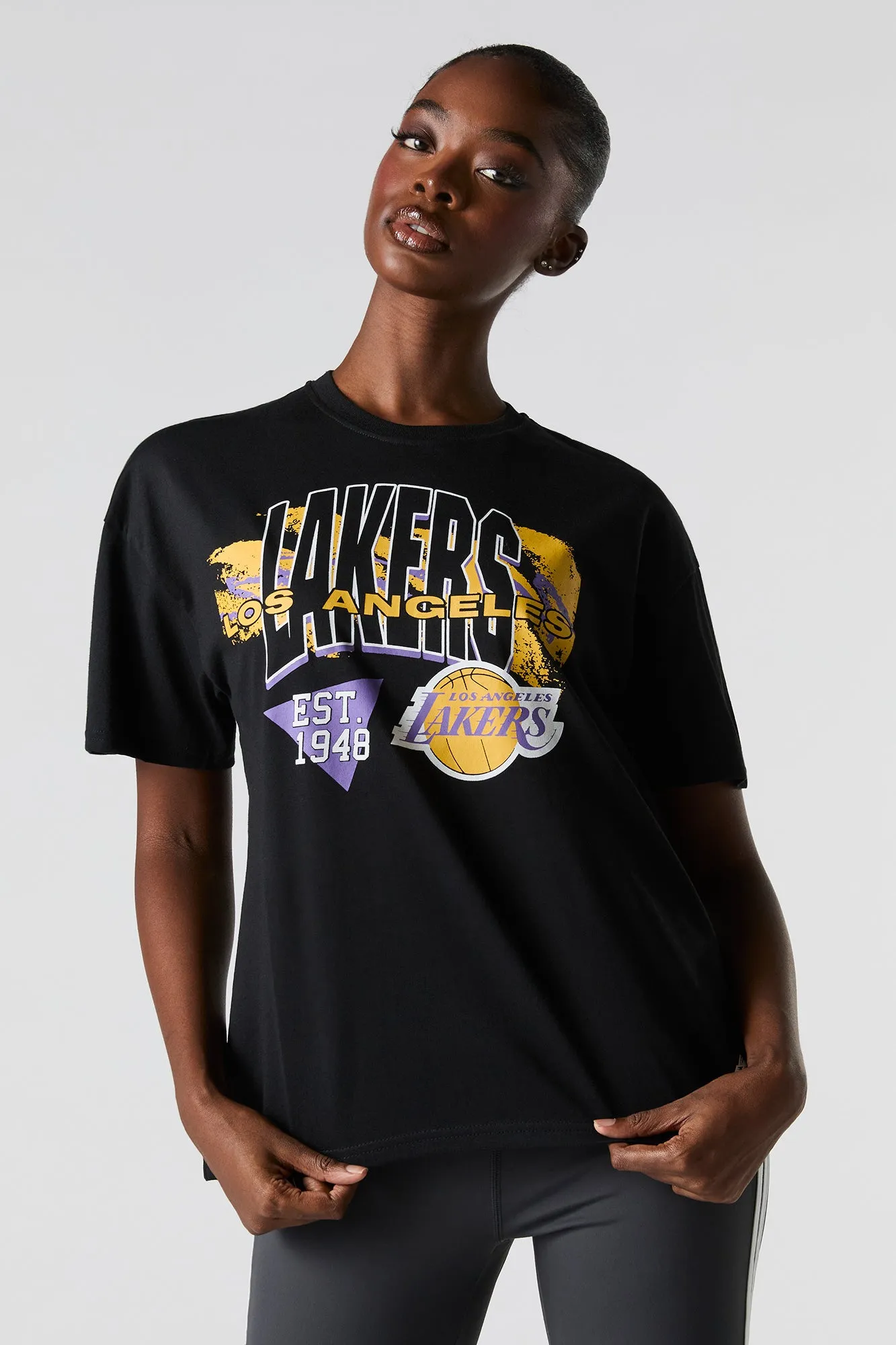 LA Lakers Graphic Boyfriend T-Shirt sold by Charlotte Russe