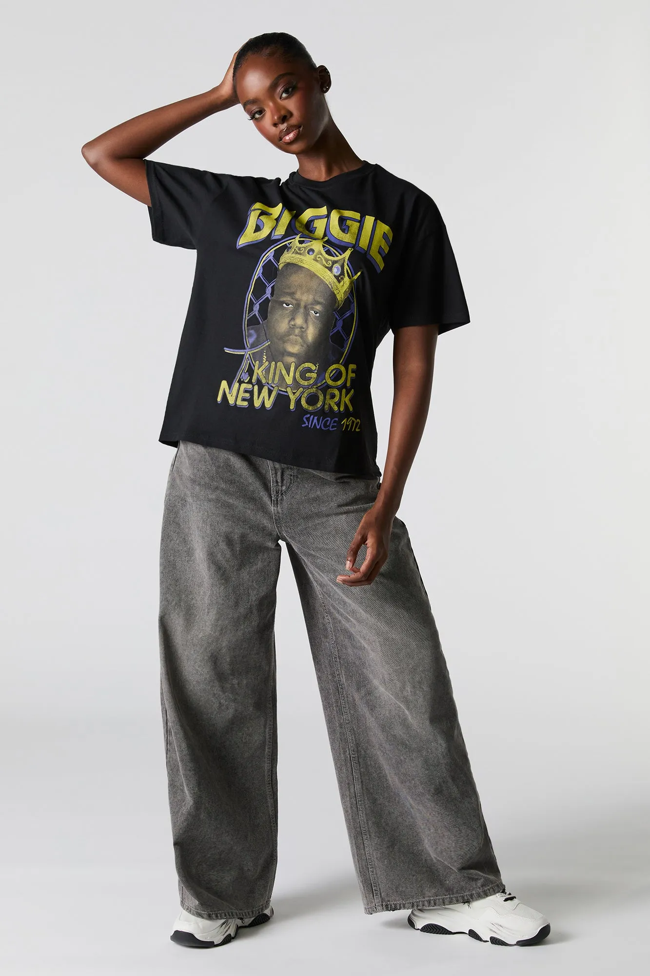 Biggie Graphic Boyfriend T-Shirt sold by Charlotte Russe product image thumbnail 3