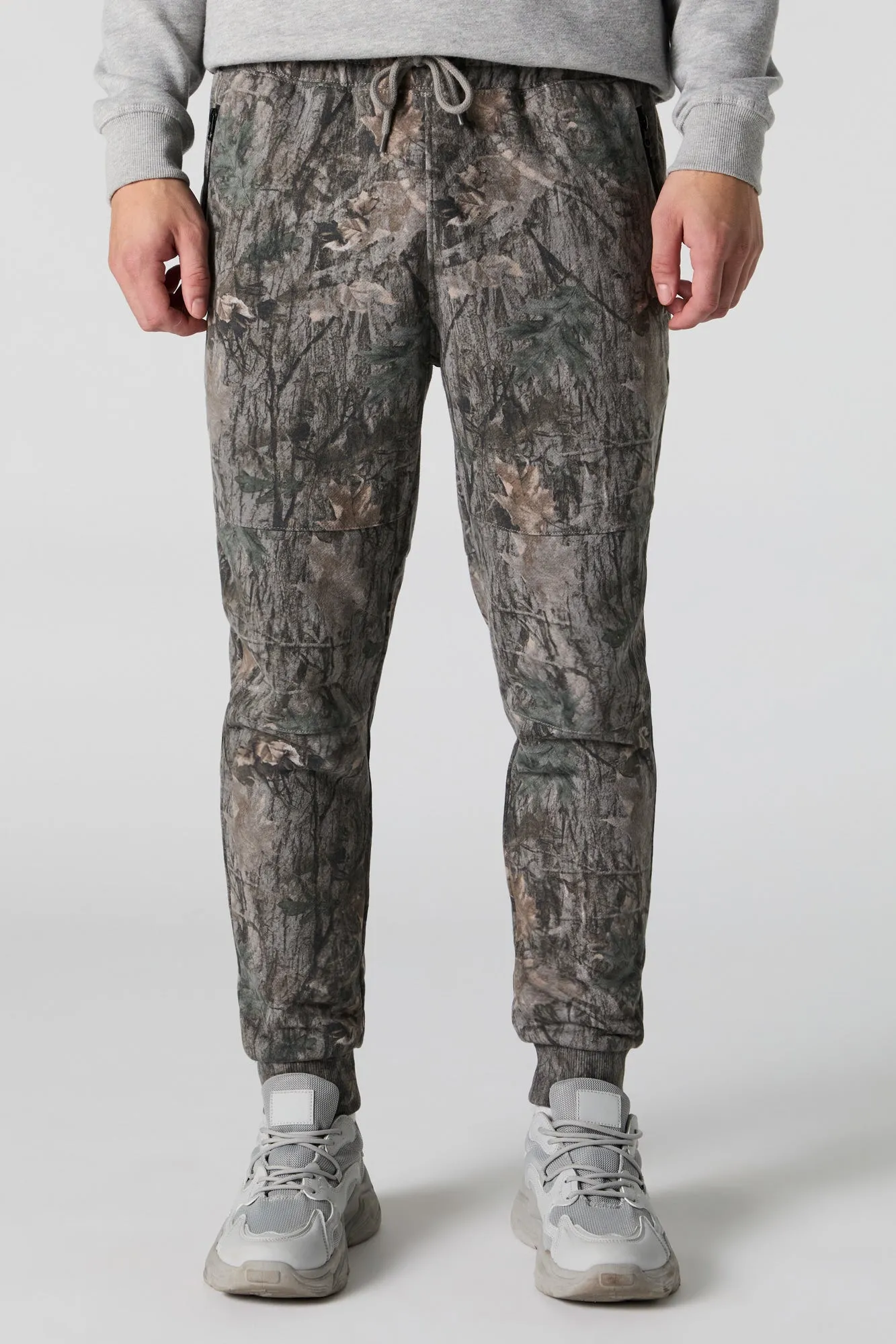 Zip Pocket Fleece Jogger sold by Charlotte Russe product image thumbnail 2