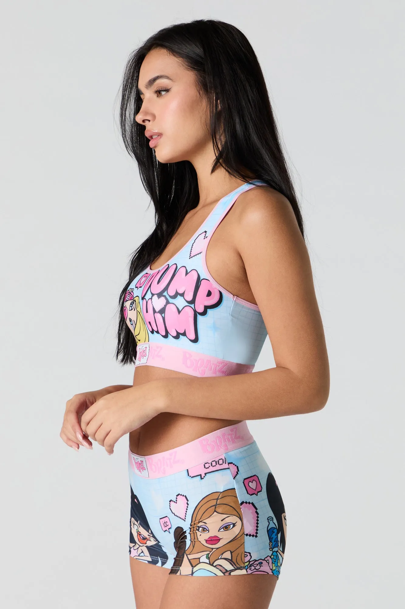 Bratz Sports Bra & Boy Short 2 Piece Set sold by Charlotte Russe product image thumbnail 2