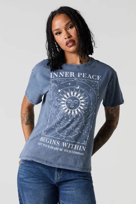 Inner Peace Graphic T-Shirt sold by Charlotte Russe