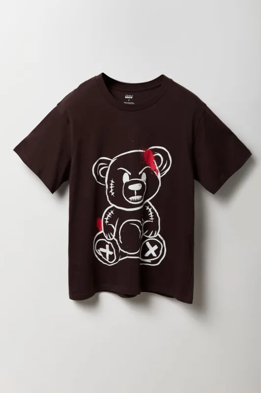Angry Teddy Graphic T-Shirt sold by Charlotte Russe