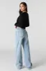 Light Wash High Rise Stretch Wide Leg Jean sold by Charlotte Russe