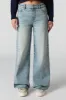 Vintage Light Wash High Rise Stretch Wide Leg Jean sold by Charlotte Russe