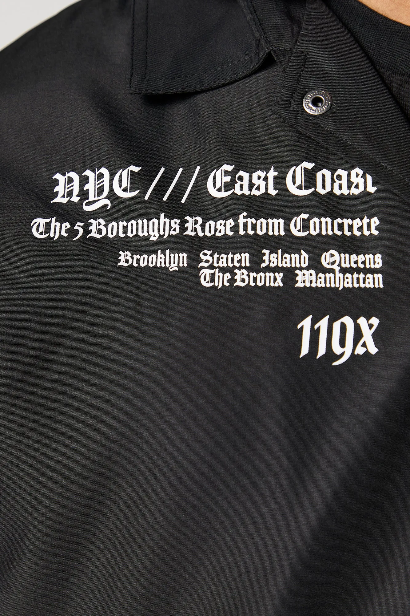 Graphic Hooded Coach Jacket sold by Charlotte Russe product image thumbnail 5