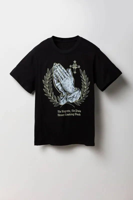 Prayer Hands Graphic T-Shirt sold by Charlotte Russe