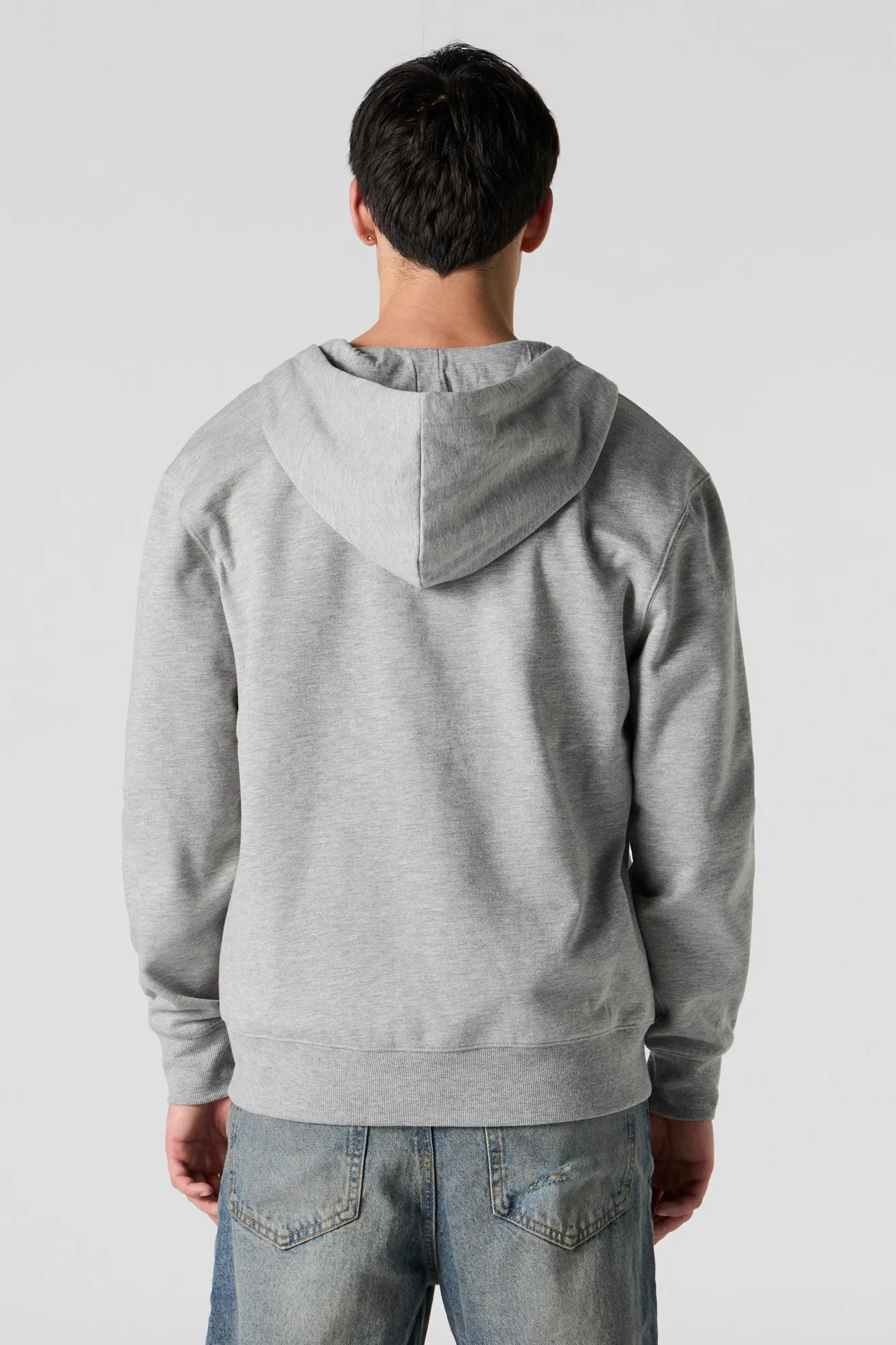 Fleece Zip-Up Hoodie sold by Charlotte Russe product image thumbnail 2