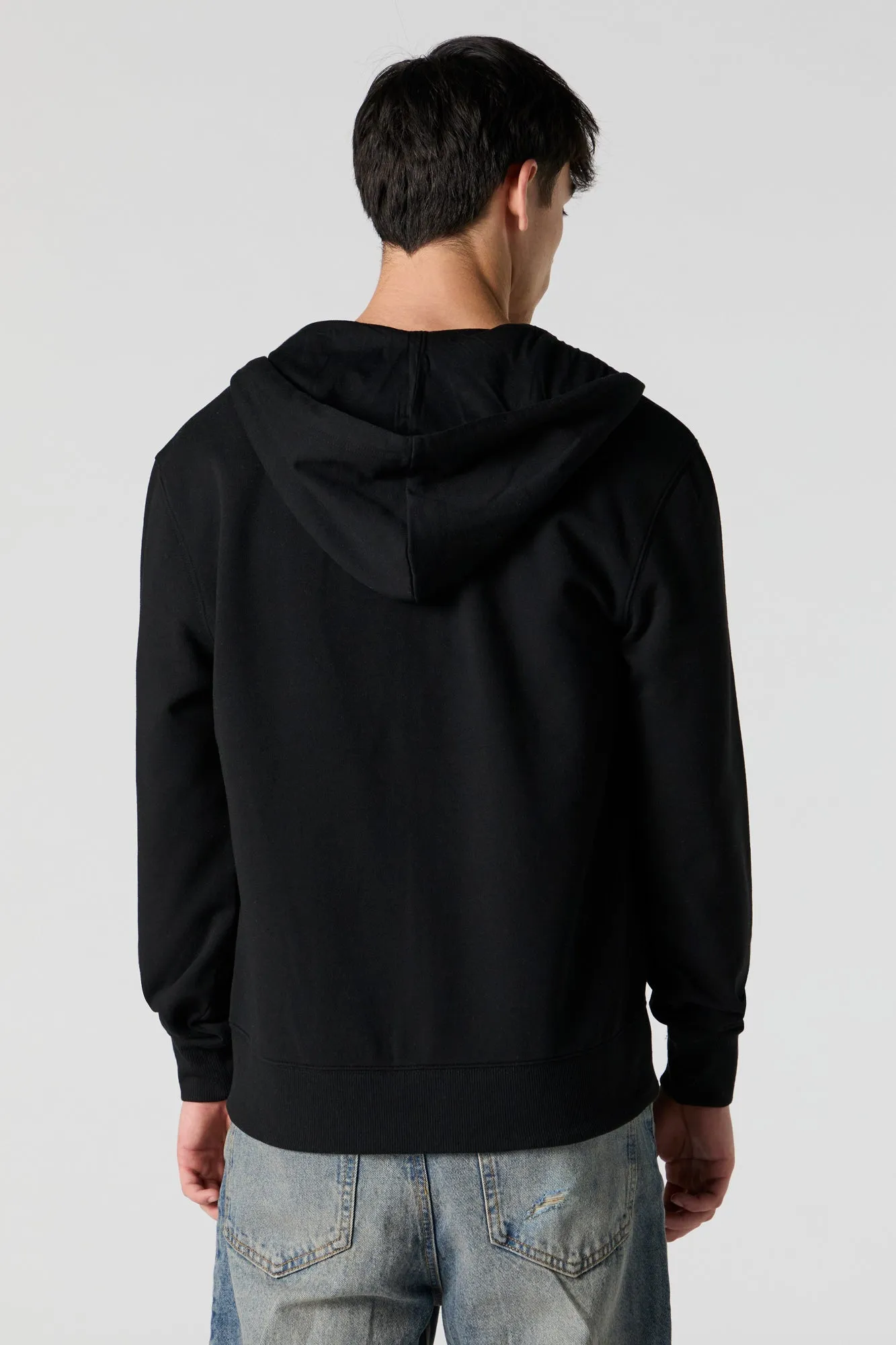 Fleece Zip-Up Hoodie sold by Charlotte Russe product image thumbnail 5