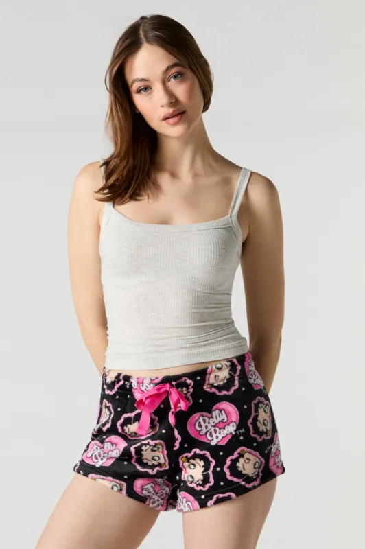 Printed Plush Pajama Short sold by Charlotte Russe