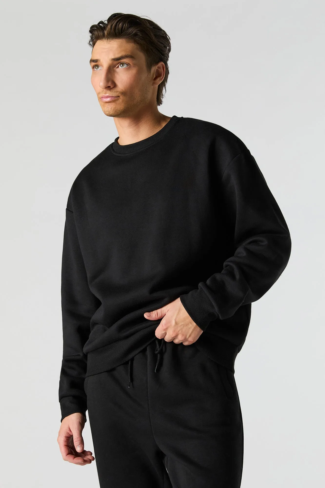 Classic Fleece Sweatshirt sold by Charlotte Russe product image thumbnail 4