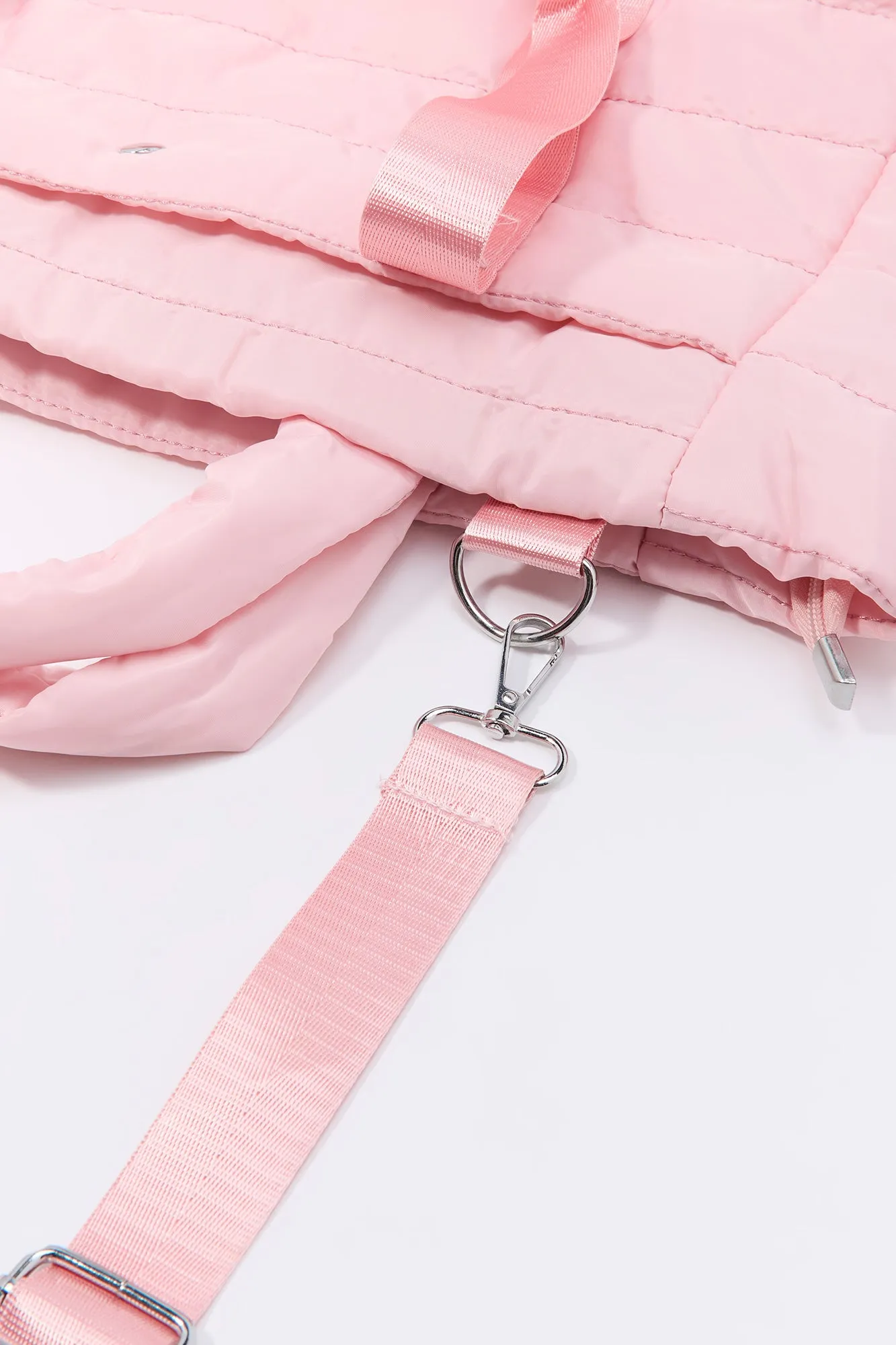 Quilted Nylon Tote Bag sold by Charlotte Russe product image thumbnail 4