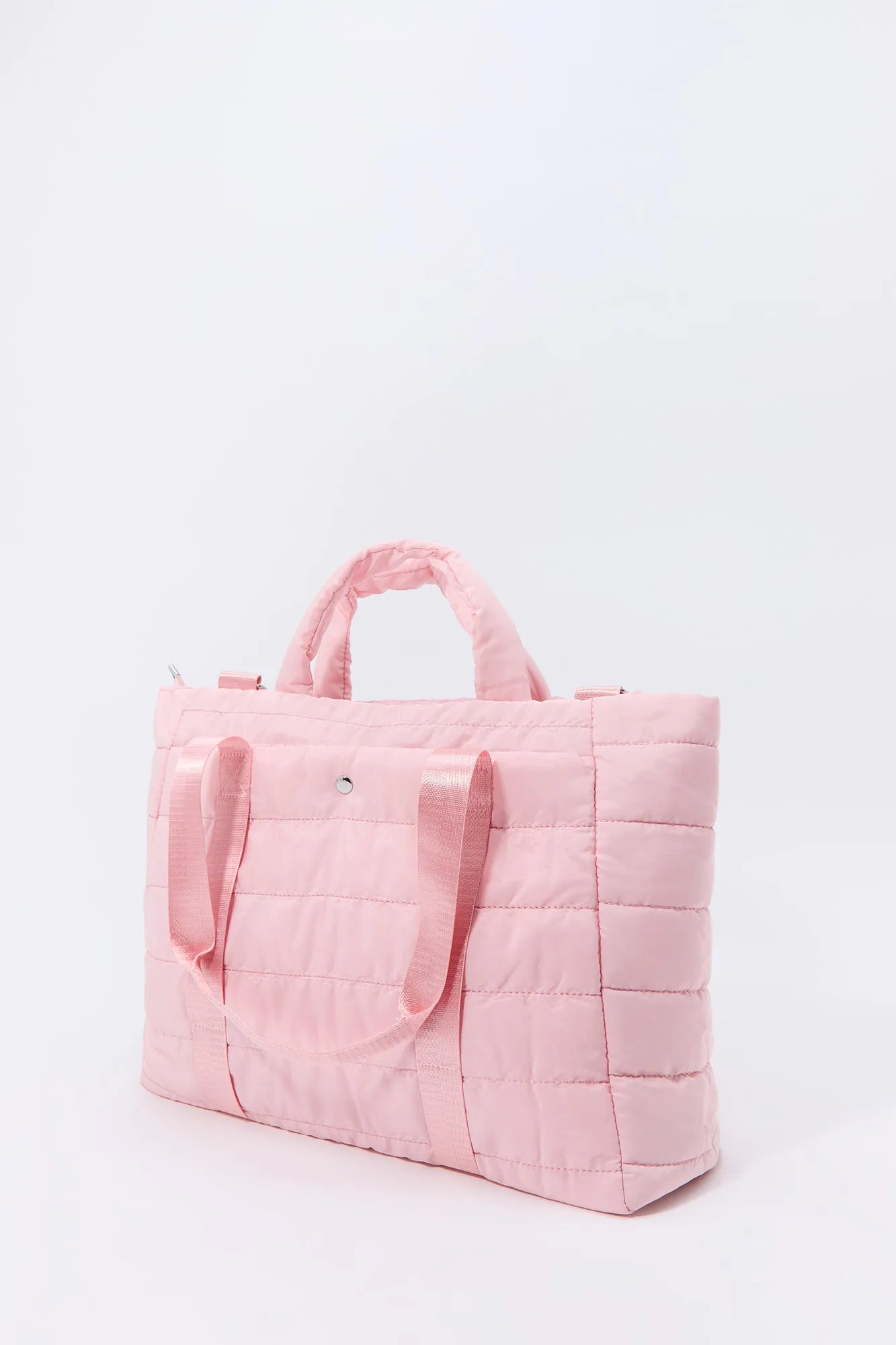 Quilted Nylon Tote Bag sold by Charlotte Russe product image thumbnail 2