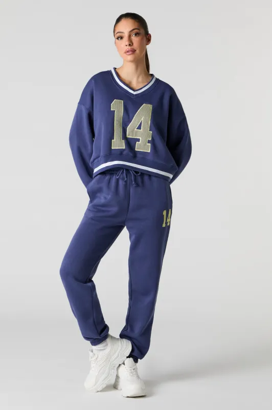 Chenille Embroidered Destination Jogger sold by Charlotte Russe