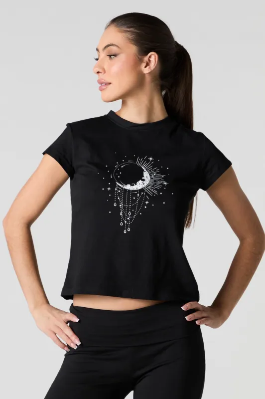 Moon Graphic T-Shirt sold by Charlotte Russe