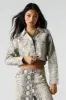 Printed Cropped Denim Jacket sold by Charlotte Russe