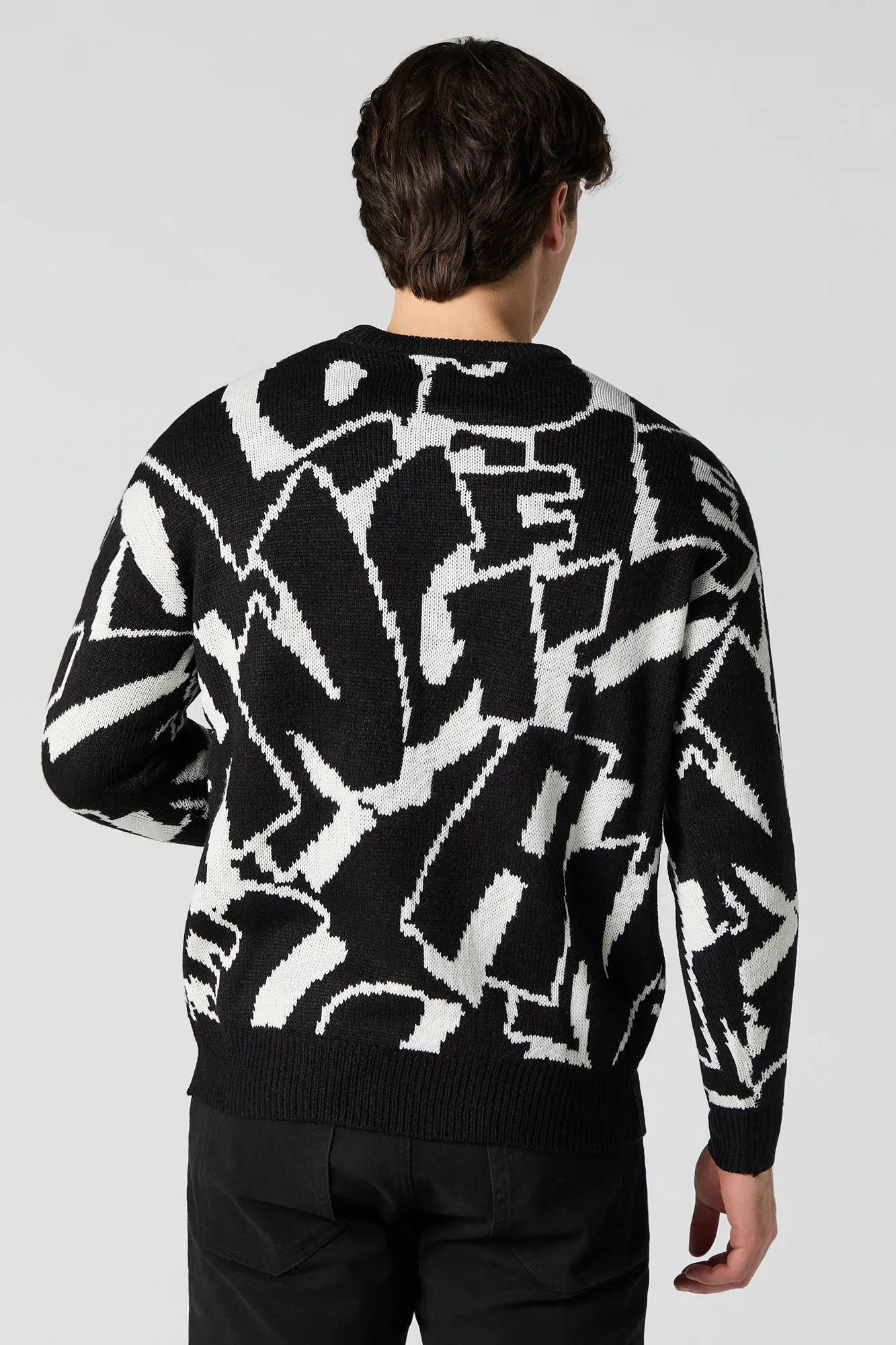 Letter Jacquard Knit Sweater sold by Charlotte Russe product image thumbnail 2