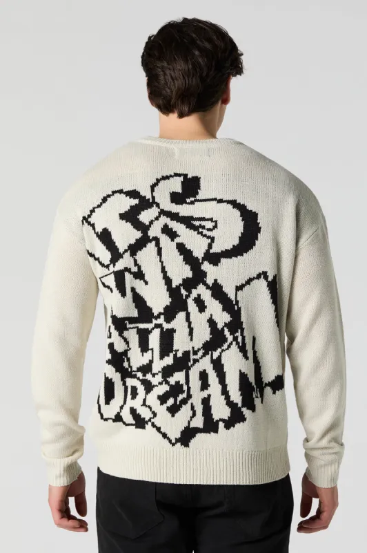All A Dream Jacquard Knit Sweater sold by Charlotte Russe