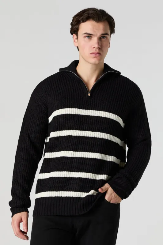 Quarter Zip Sweater sold by Charlotte Russe