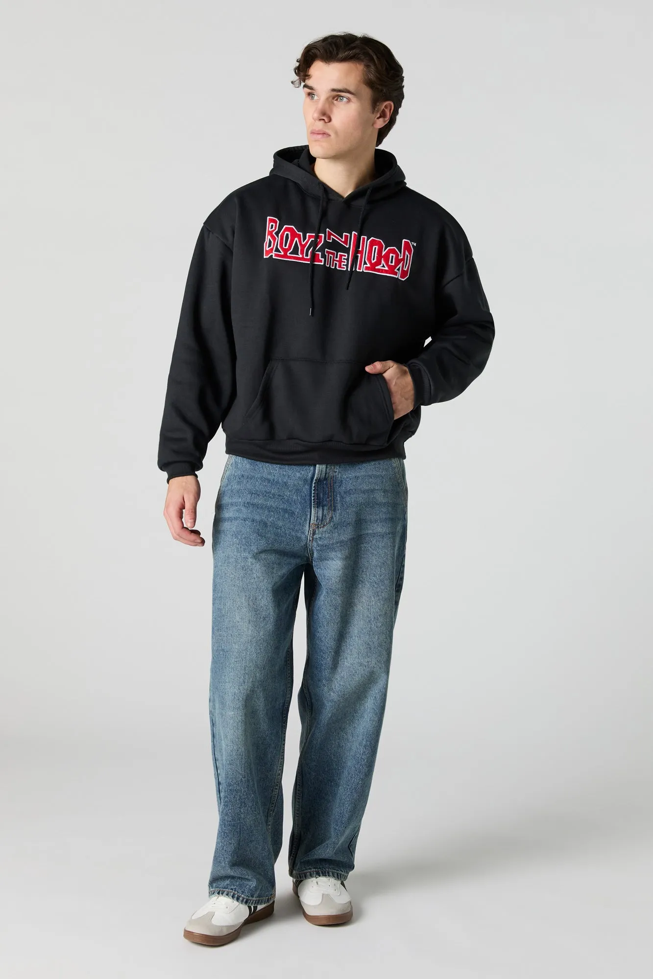 Boys N The Hood Embroidered Graphic Fleece Hoodie sold by Charlotte Russe product image thumbnail 3