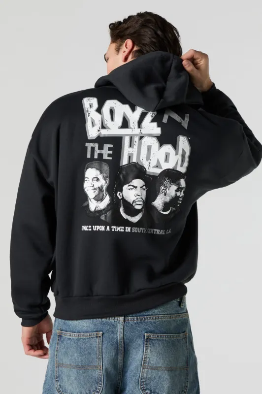 Boys N The Hood Embroidered Graphic Fleece Hoodie sold by Charlotte Russe