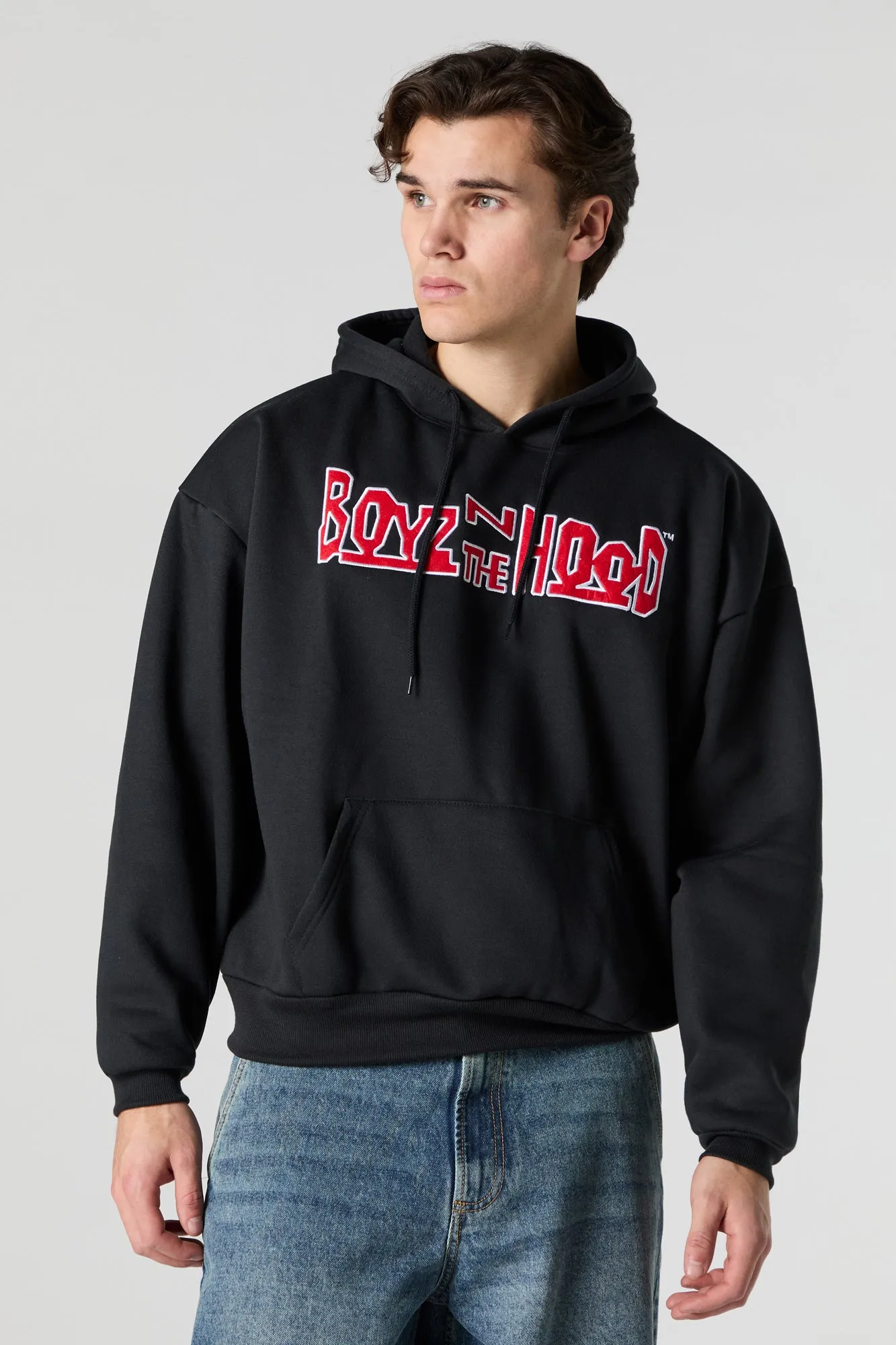 Boys N The Hood Embroidered Graphic Fleece Hoodie sold by Charlotte Russe product image thumbnail 2