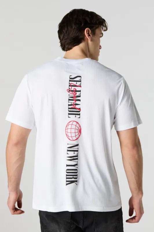 Brooklyn New York Graphic Textured T-Shirt sold by Charlotte Russe