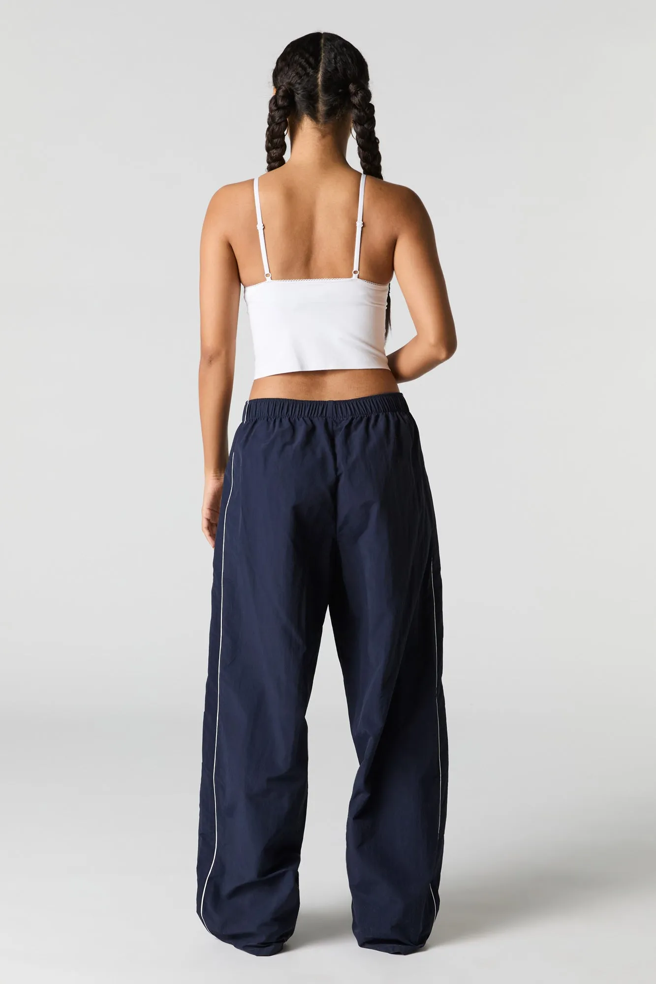 Nylon Wide Leg Pant sold by Charlotte Russe product image thumbnail 3