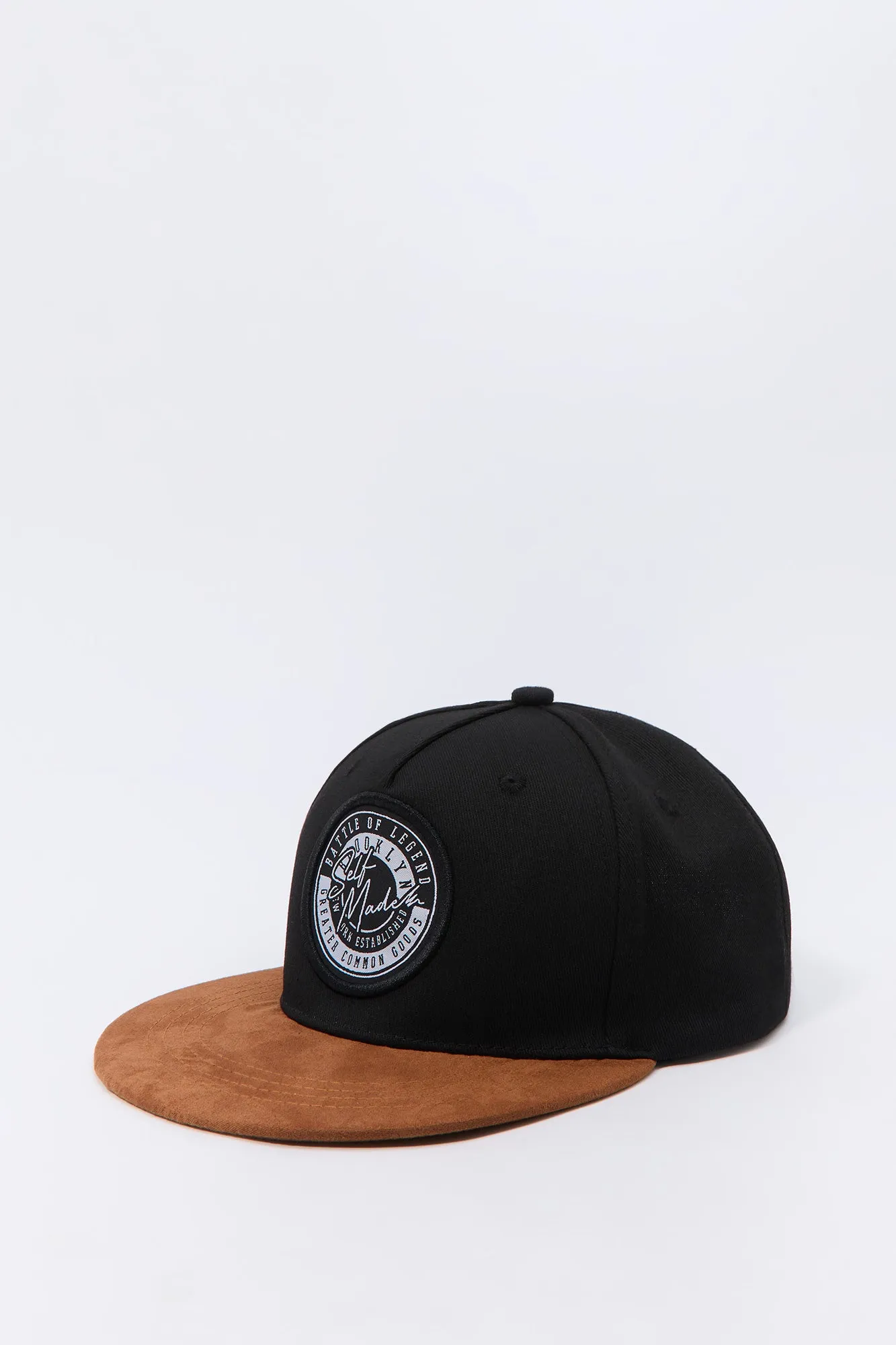 Brooklyn Woven Patch Two Tone Snapback Hat sold by Charlotte Russe product image thumbnail 5