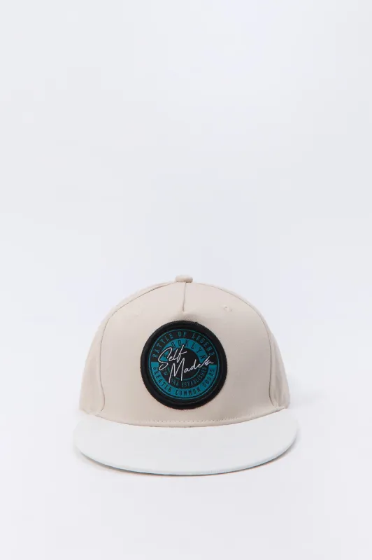 Brooklyn Woven Patch Two Tone Snapback Hat sold by Charlotte Russe