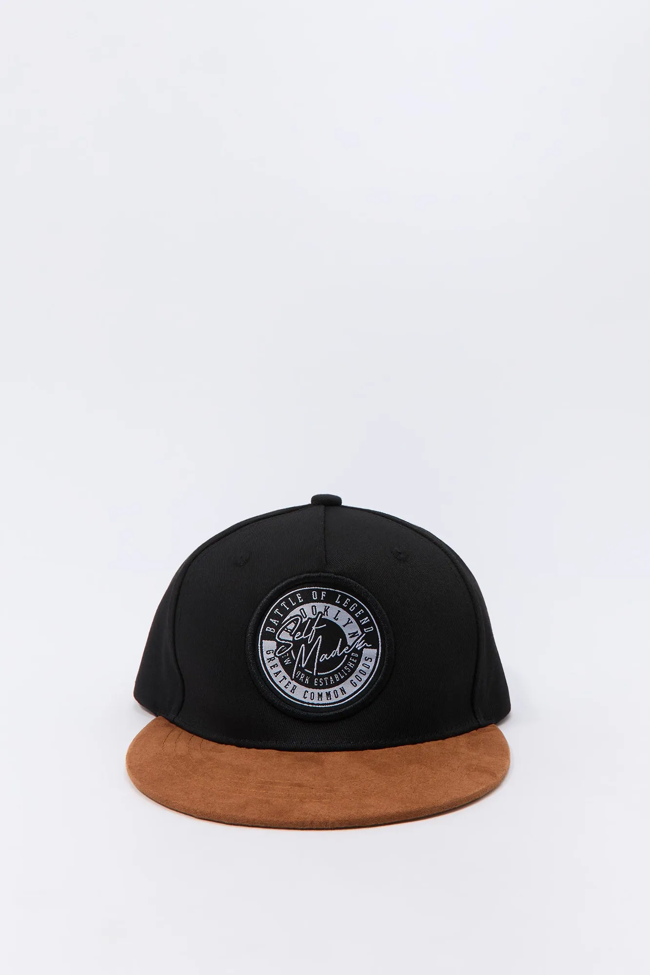 Brooklyn Woven Patch Two Tone Snapback Hat sold by Charlotte Russe product image thumbnail 4