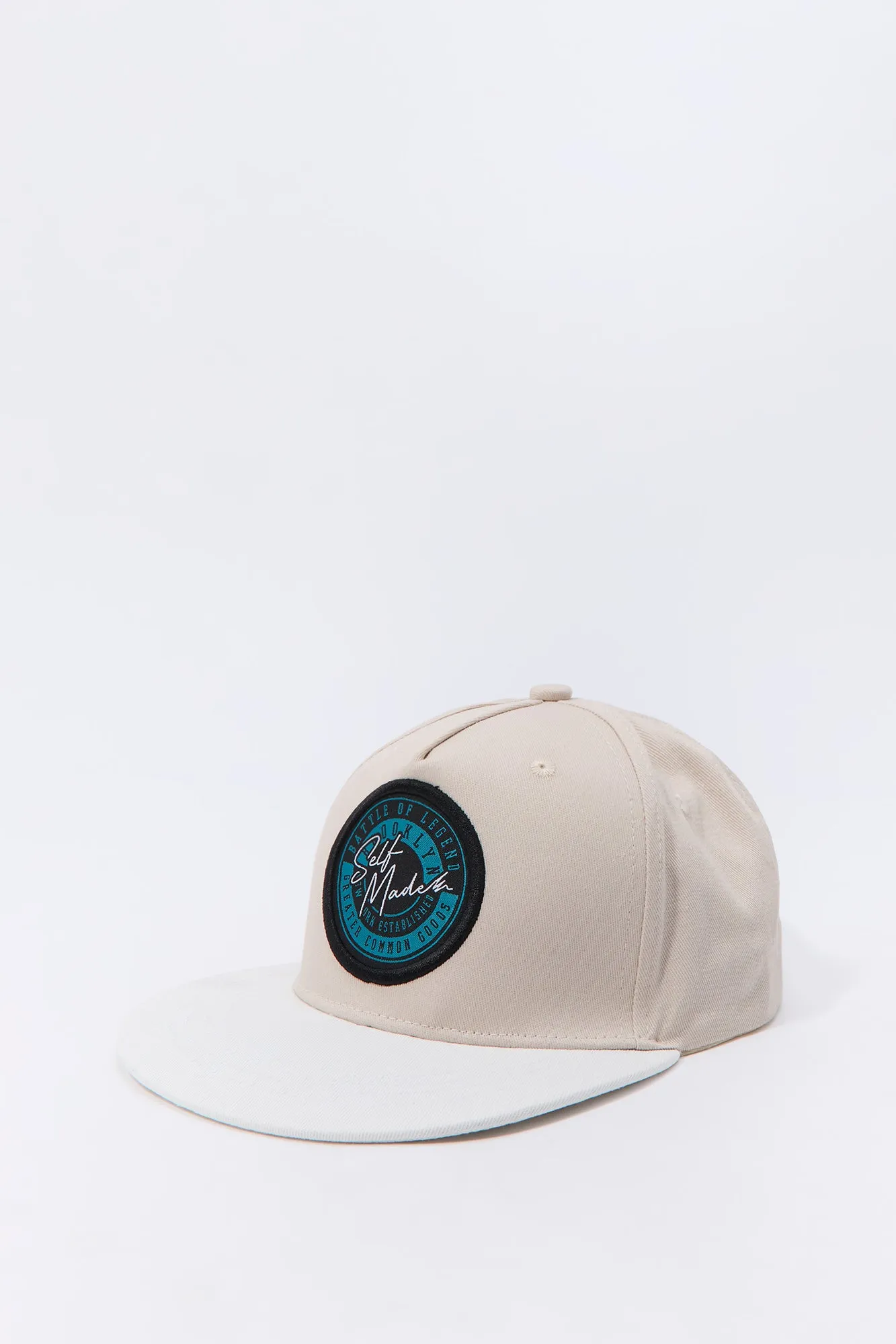 Brooklyn Woven Patch Two Tone Snapback Hat sold by Charlotte Russe product image thumbnail 2