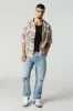 Floral Print Short Sleeve Button-Up Top sold by Charlotte Russe