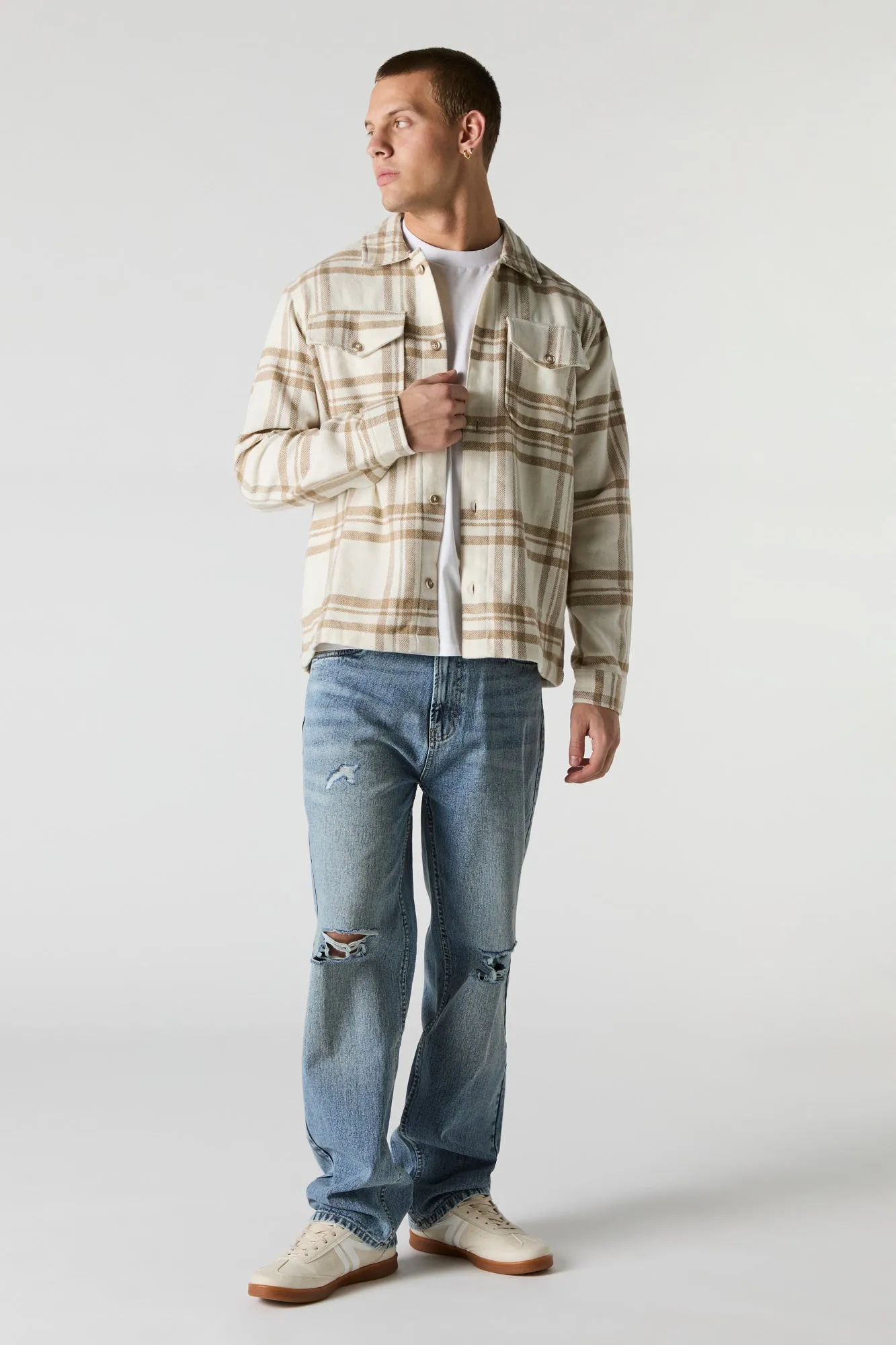 Plaid Button-Up Top sold by Charlotte Russe product image thumbnail 3