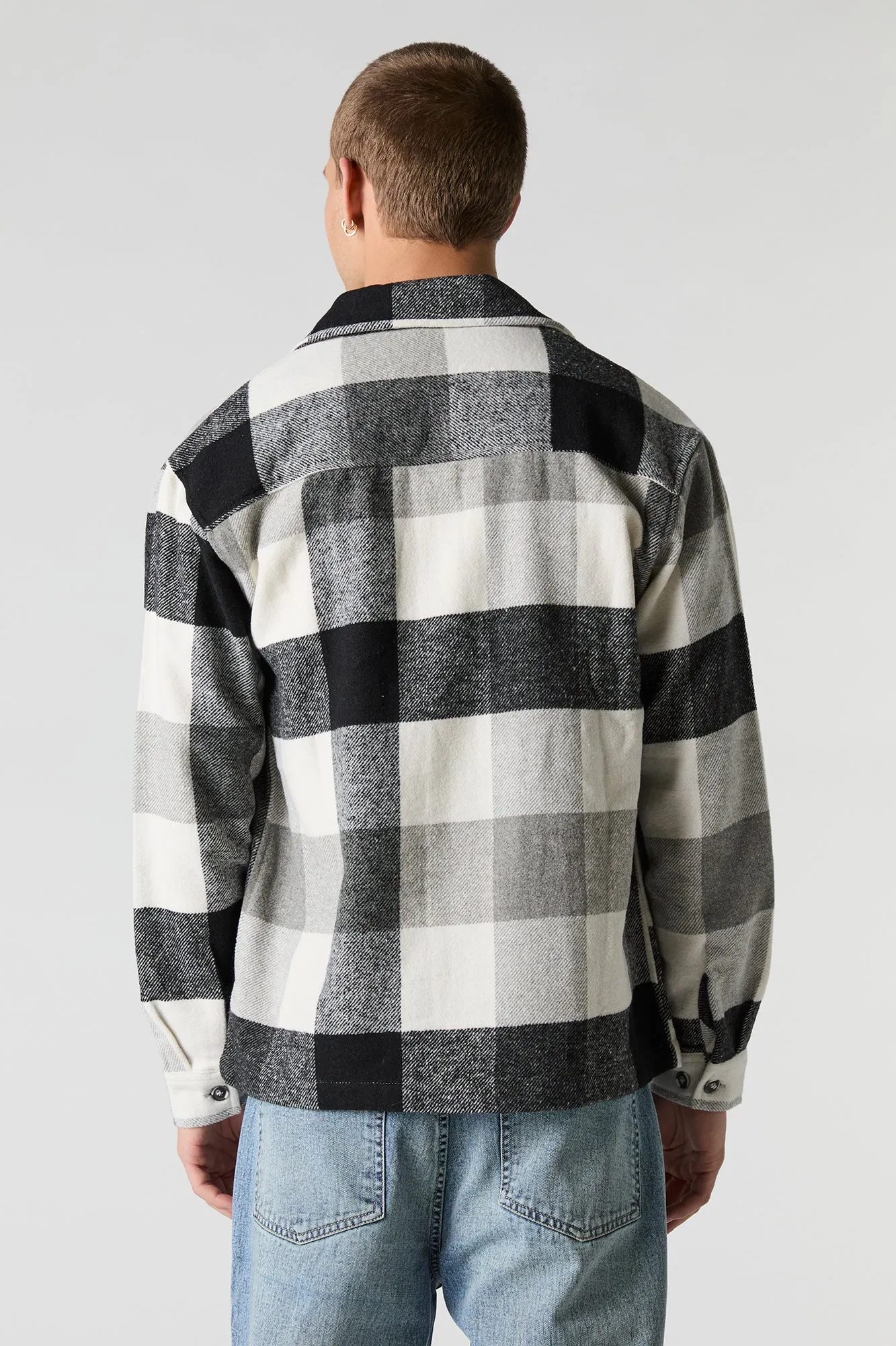 Plaid Button-Up Top sold by Charlotte Russe product image thumbnail 5