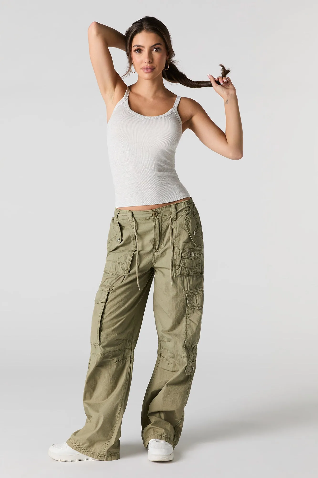 Everyday Ribbed V-Neck Tank sold by Charlotte Russe product image thumbnail 3