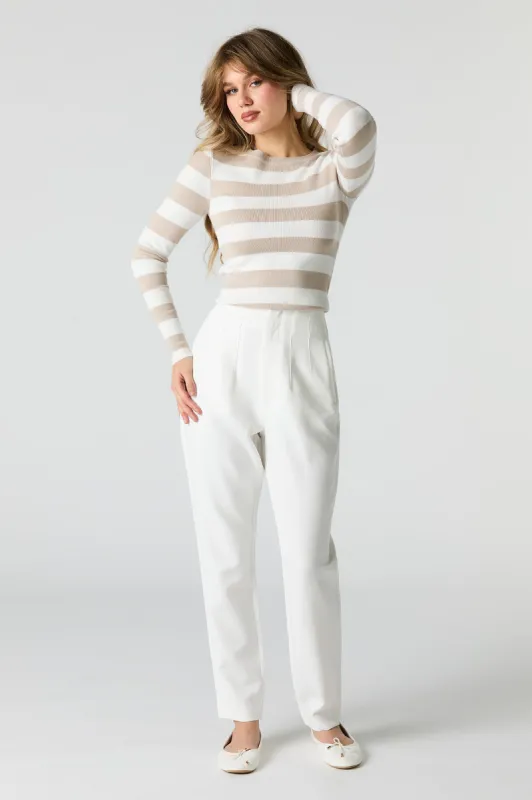 Pleated Slim Leg Dress Pant sold by Charlotte Russe