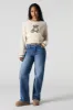 Cable Knit Embroidered Sweater sold by Charlotte Russe