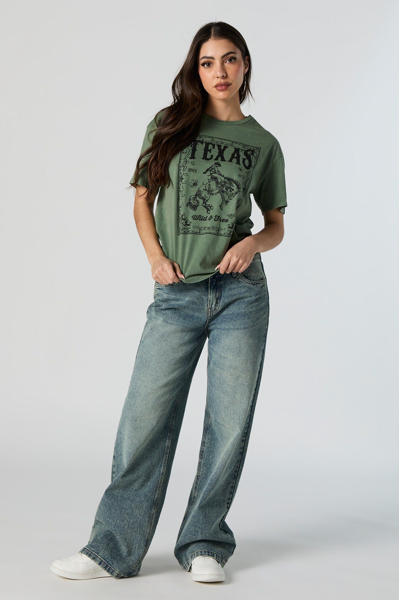 Texas Graphic Washed T-Shirt sold by Charlotte Russe product image thumbnail 3