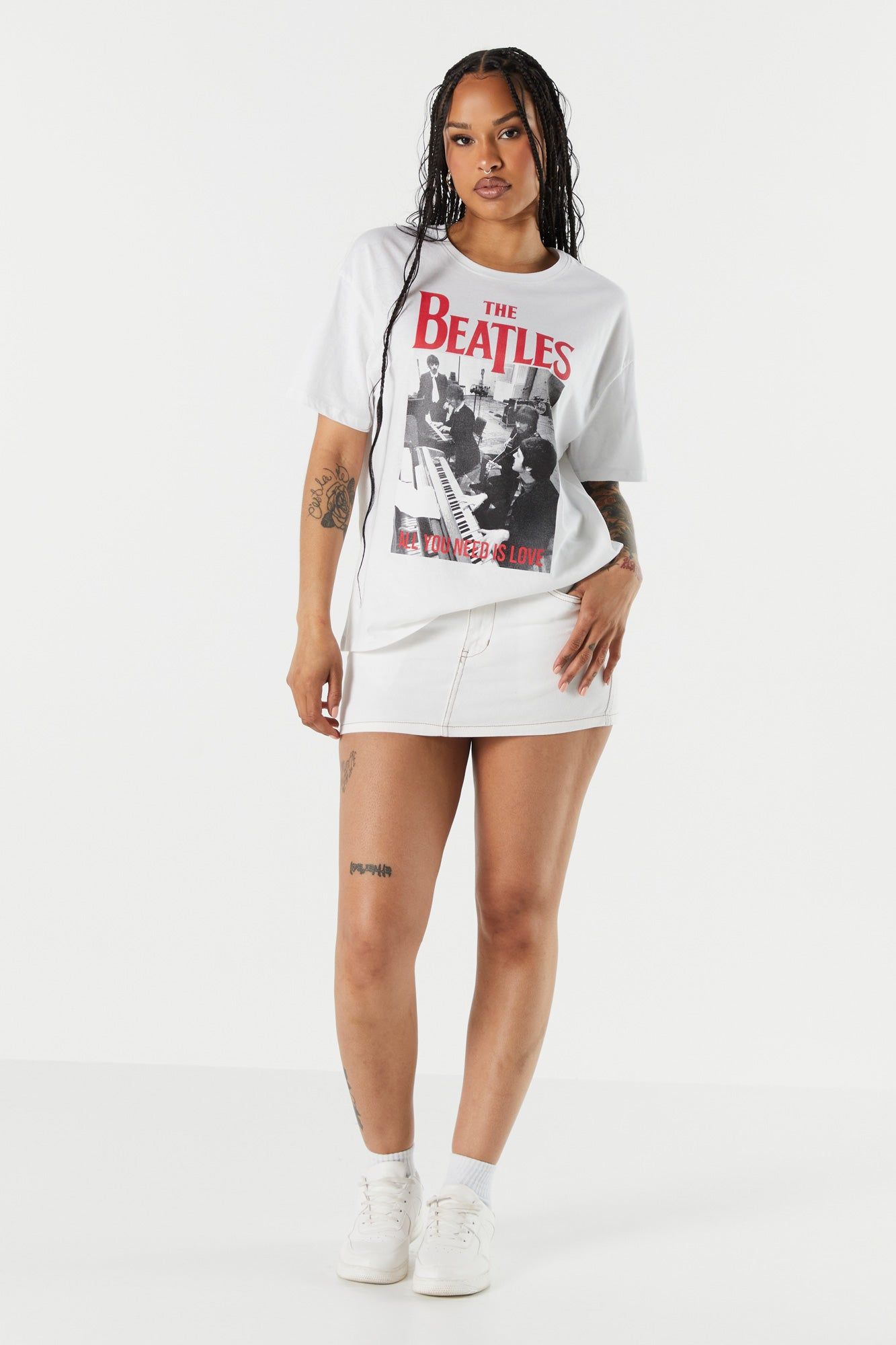 Beatles Graphic Boyfriend T-Shirt sold by Charlotte Russe product image thumbnail 3