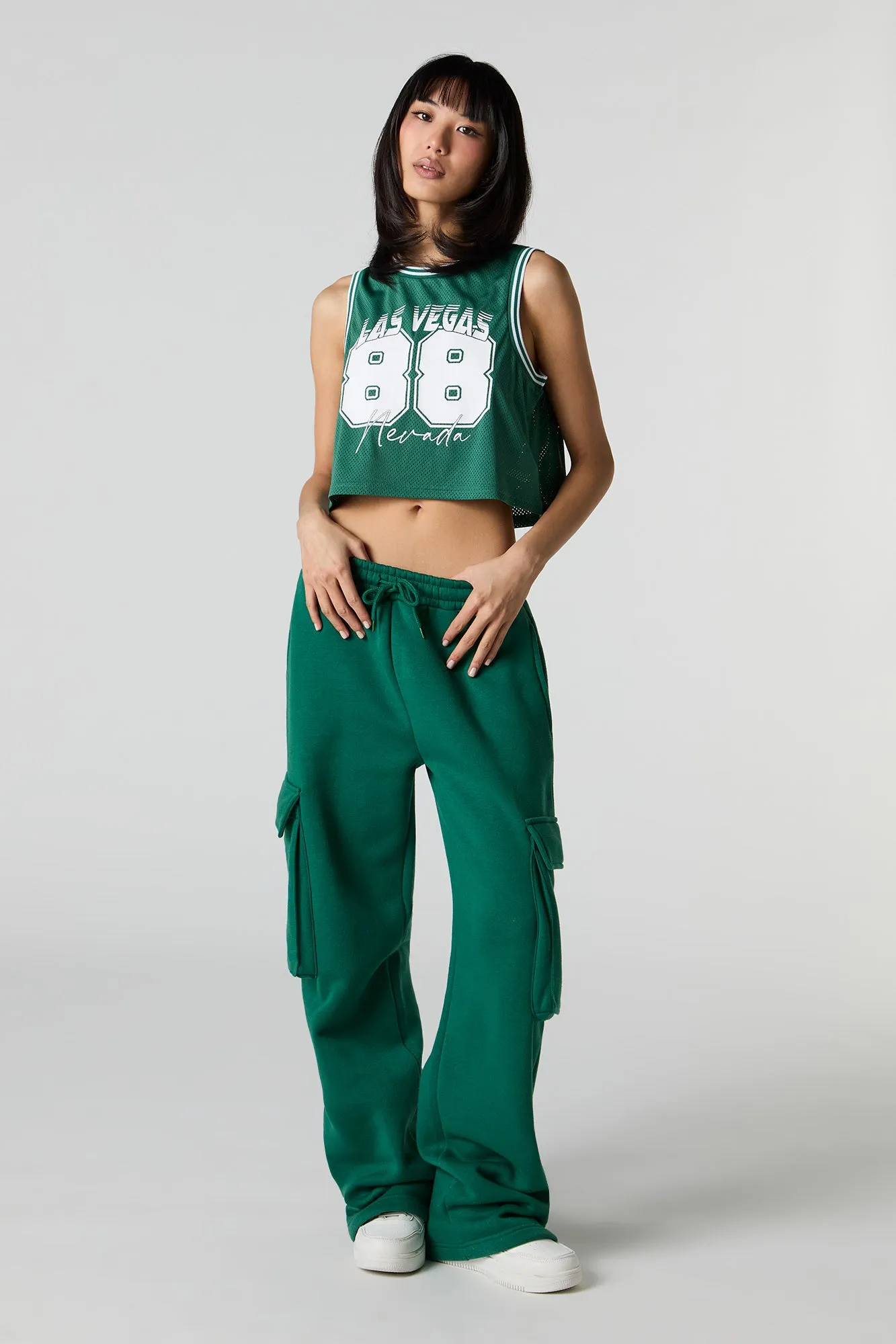 Graphic Mesh Cropped Jersey sold by Charlotte Russe product image thumbnail 3