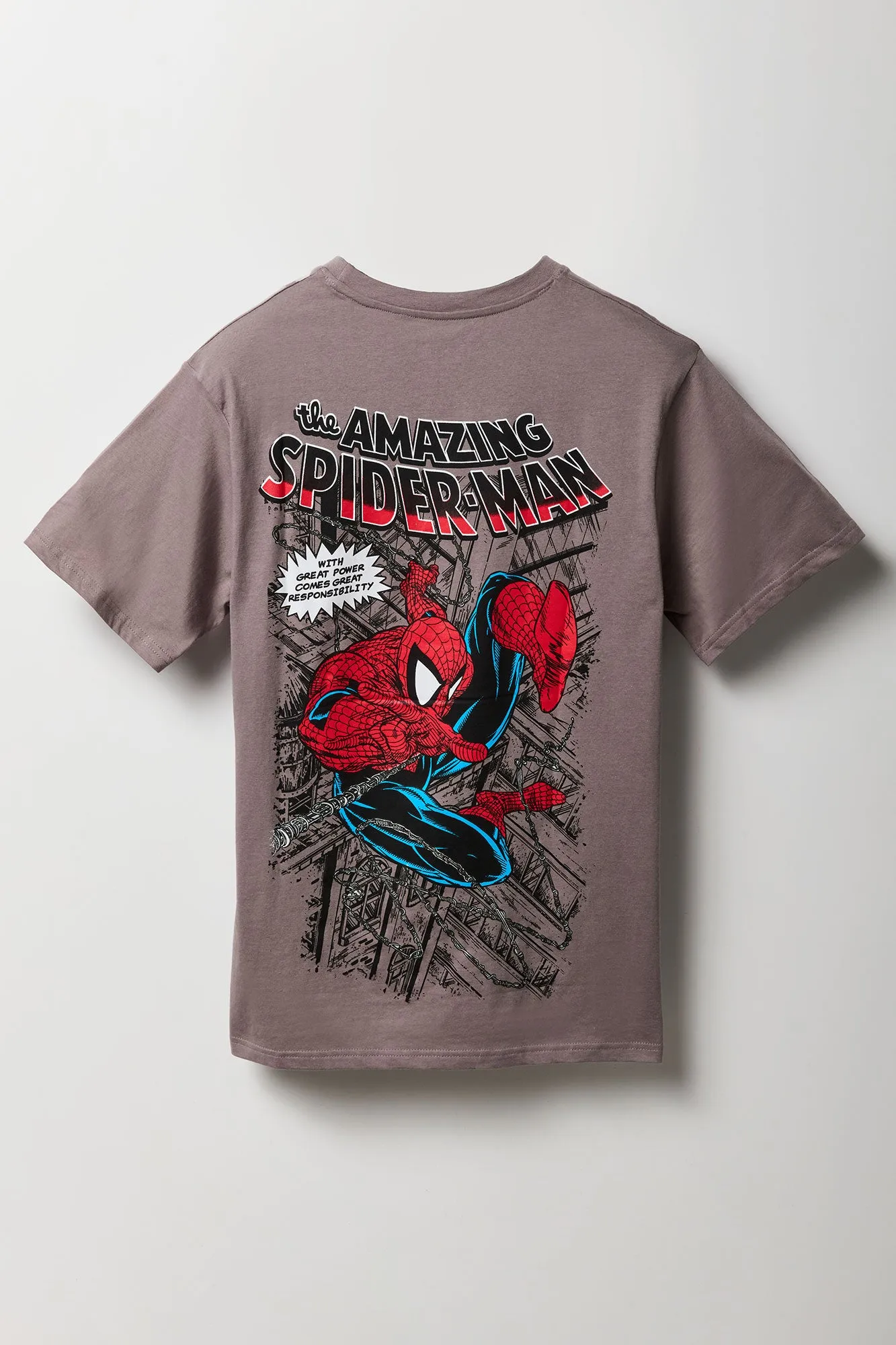 The Amazing Spider-Man Graphic T-Shirt sold by Charlotte Russe