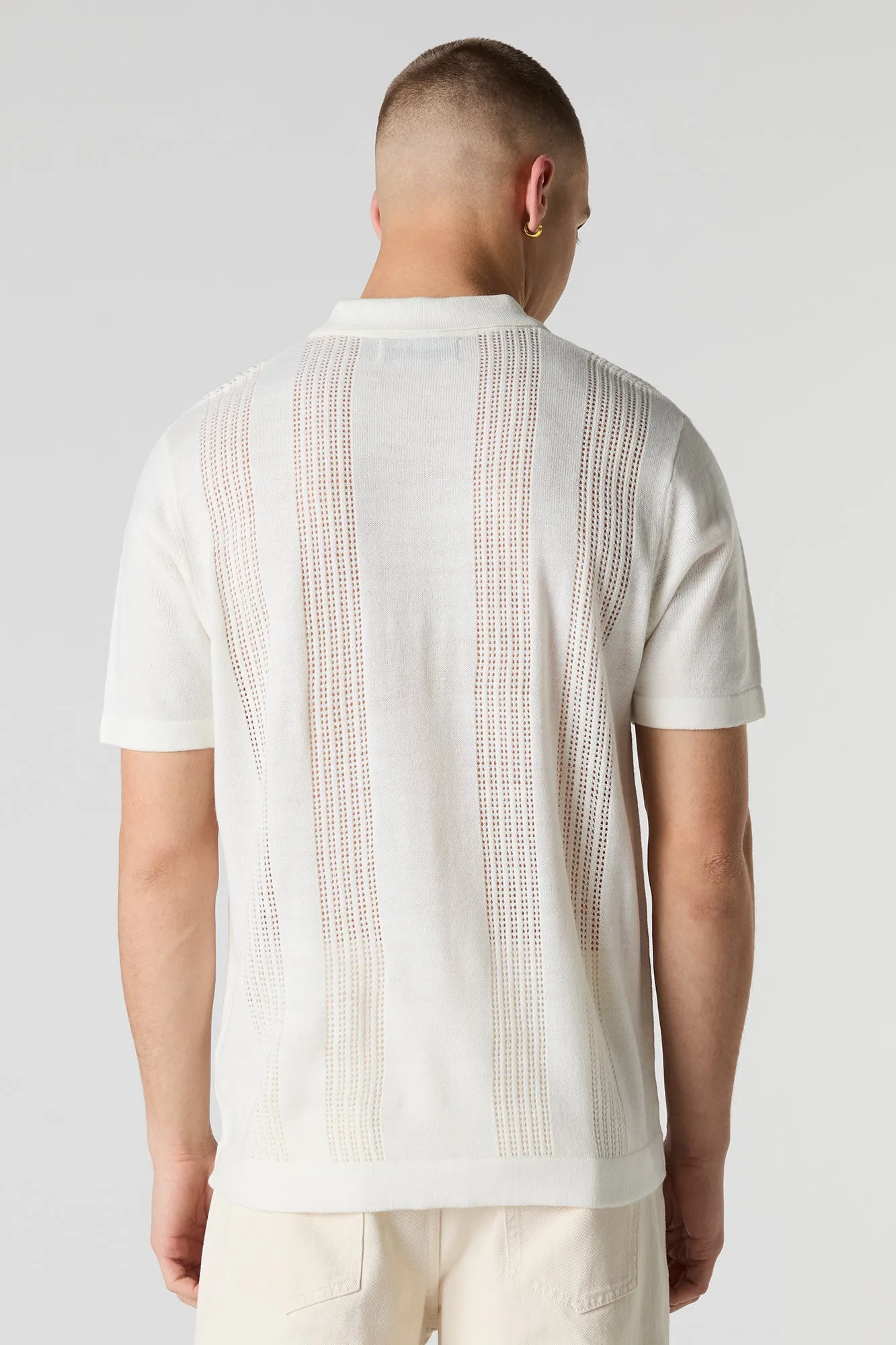 Open Knit Polo Top sold by Charlotte Russe product image thumbnail 2