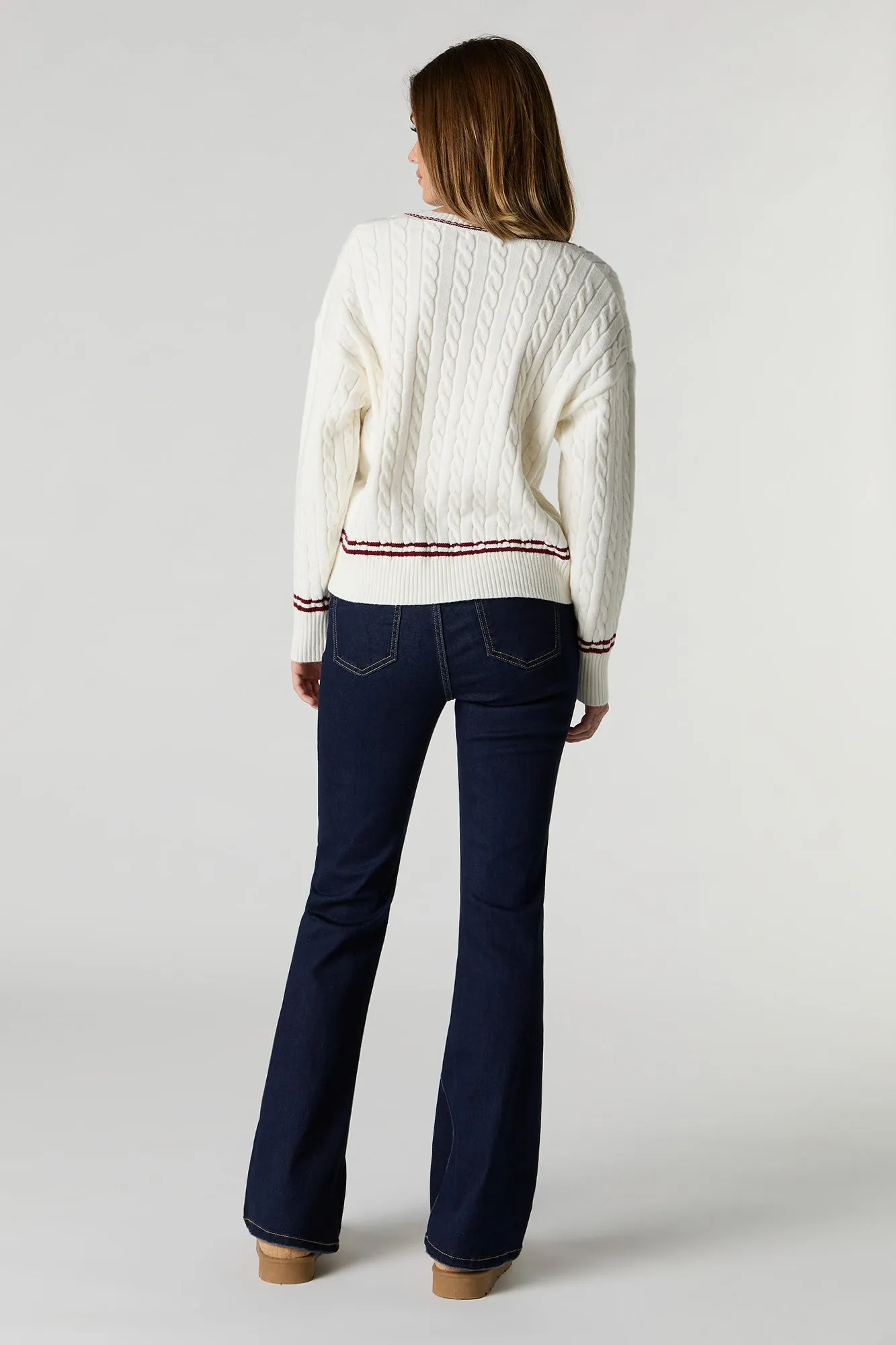 Rinsed Flare Stretchy Jean sold by Charlotte Russe product image thumbnail 3